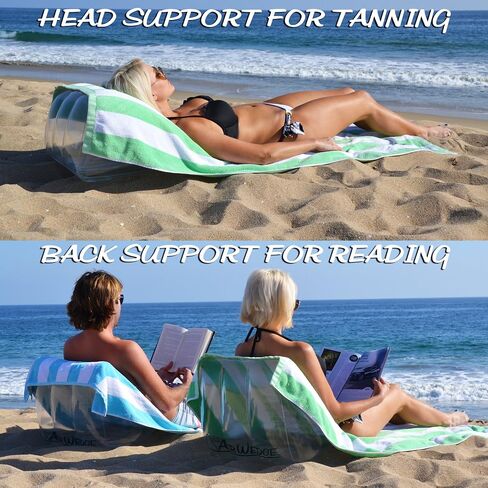 GoFloats AirWedge Inflatable Beach Chair - Relax with The Comfort of Air (2-Pack) in Saudi Arabia