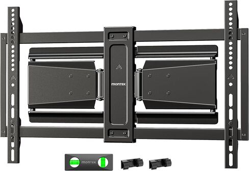 monTEK Heavy Duty Ultra Slim TV Wall Mount for 37-90 Inch TVs Up to 185lbs | 1.38" Ultra Slim,Articulating Dual Arms,Low Profile,Full Motion tv Mount,Swivel & Tilt & Extension Wall Mount TV Bracket in Kuwait