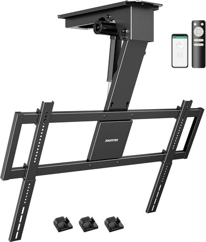 monTEK Motorized Ceiling TV Mount for 43-86 Inch TVs, Holds up to 121 lb in Kuwait