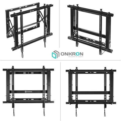 ONKRON Pop Out Video Wall Mount Solution for 40-70-inch Screens up to 100 lbs, TV Menu Board Mount TV Wall Mount Monitor Wall Mount TV Video Wall System Black in Saudi Arabia