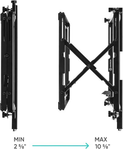 ONKRON Pop Out Video Wall Mount Solution for 40-70-inch Screens up to 100 lbs, TV Menu Board Mount TV Wall Mount Monitor Wall Mount TV Video Wall System Black in Saudi Arabia
