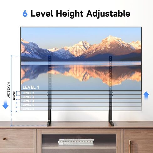 XINLEI Universal Table Top TV Stand for Most 22 to 65 inch LCD LED Plasma Flat Screen TVs, Height Adjustable Leg TV Replacement Stand, Max VESA 800x500mm, Support up to 120lbs ML1760E in Saudi Arabia