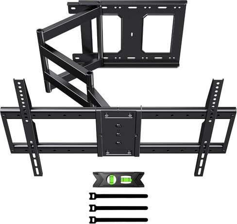 Long Arm TV Wall Mount for 37-75 Inch TVs | 180°Swivel and Tilt +5/-20° Level Adjustment,Rotates 90° Long Extension 36.4" Max,Hold up 132LBS,Max VESA 600x400mm in Saudi Arabia