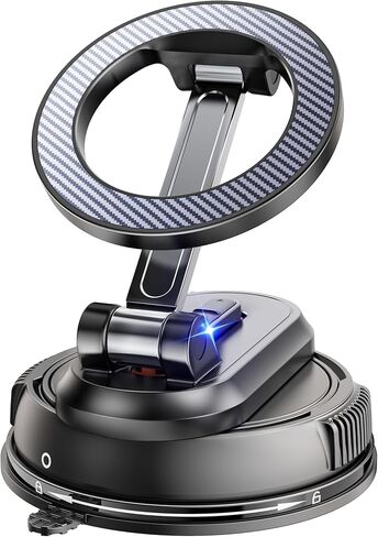 2-IN-1 Detachable MagSafe Car Mount, Vacuum Magnetic Phone Holder for Car | [2800gf Strong Magnet & 89+LBS Suction Base] Phone Holders for Your Car, 360° Adjustable Car Phone Holder for iPhone 17-12 in Kuwait
