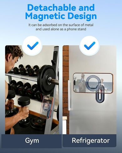 2-IN-1 Detachable MagSafe Car Mount, Vacuum Magnetic Phone Holder for Car | [2800gf Strong Magnet & 89+LBS Suction Base] Phone Holders for Your Car, 360° Adjustable Car Phone Holder for iPhone 17-12 in Kuwait