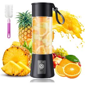 Portable Personal Size Mini Blender - 2026 New Upgrade Smoothies Blender | Small Blender with 380Ml Traveling BAP Free Cup for Sports/Home, 6 Blades Easily Squeeze Fresh Juice, 20000Rpm/Min Speed in Saudi Arabia