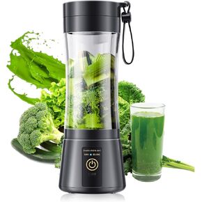 Portable Personal Mini Blender - Blender Make Smoothies & Shakes | 12oz Leak-Proof Travel Blender, 6 Stainless Steel Blades for Powerful Blending, Easy Clean, Lightweight, Suit in Office/Gym in Saudi Arabia
