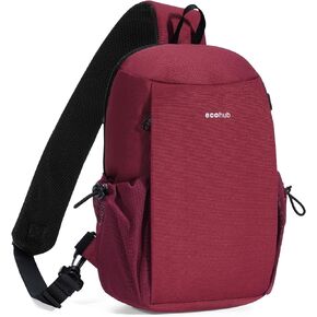 ECOHUB Anti-Theft Crossbody Bag Men Women RFID Blocking Lightweight Sling Backpack Water Resistant for Travel Hiking Outdoor in Kuwait