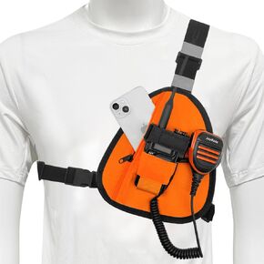 Universal Radio Chest Harness Tactical Vest(Orange) | for Baofeng,Retevis,Kenwood,Motorola Walkie Talkie Chest Harness in Saudi Arabia