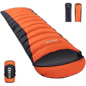 Down Sleeping Bag for Adults, 600FP Cold Warm Weather Backpacking | 4-Season Use,600 Fill Power Down,Ultralight Compact Carry,Camping Hiking Backpacking in Saudi Arabia