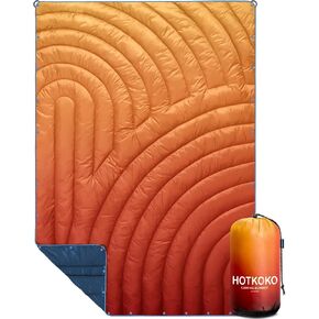 Puffy Camping Blanket Mini Camp Blanket Outdoor Camping Quilt | Lightweight Warm Packable Printed Down Alternative Blanket for Camping,Travel,Stadium,Hiking,Picnics in Saudi Arabia