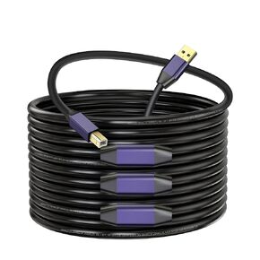 Active USB 2.0 Printer Cable 50ft - A-Male to B-Male High Speed Printer/Scanner/Repeater Cable for HP, Canon, Epson, Dell, Samsung etc in Saudi Arabia