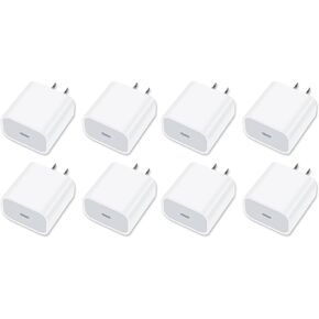 [4 Pack] USB-C Wall Charger, 20W USB-C Power Adapter Replacement for Phone 17/16/15/14/13/15 Pro/Pro Max/Plus/XS/XR/X,Galaxy, Pixel,i Pad and More in Saudi Arabia