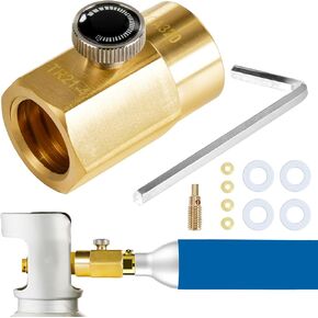 Quick Connect CO2 Refill Adapter for Soda Maker Pink CO2 Cylinder, CGA320 CO2 Tank Connector Kit for Filling 60L CO2 Canister Compatible with DUO ART TERRA GAIA Machines in Saudi Arabia