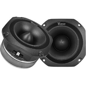 Timpano Super Tweeter 4 Inch TPT-ST25 Chrome, 8 Ohm, 900 Watts Max, 107 dB, 1.5 in Voice Coil, HIgh Sensitivity, Slim Profile Bullet Tweeters Speakers for Pro Audio (Pair) in Saudi Arabia