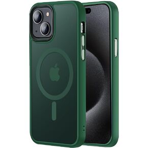 Tigowos Magnetic for iPhone 15 Case Drop Resistant Matte Skin Feeling Back Cover Shockproof Slim Fit for iPhone 15 Phone Case，Matte Black in Kuwait