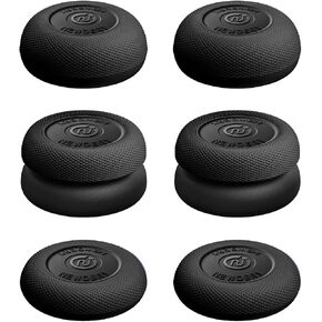 Thumb Grips for PS5/PS4 Controllers | 3 Height Options for Enhanced Precision & Control, Anti-Slip Silicone Caps, Compatible with PS5/PS4 Controllers, Black, 6PCS in Kuwait