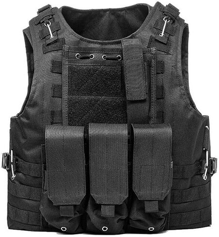 Adjustable Airsoft Vest - Lightweight Oxford Cloth Training Vest for Outdoor Safety Protection and Hunting in Kuwait