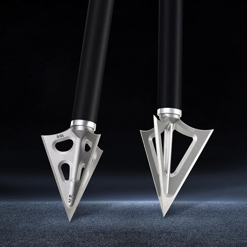 8-pcs Hunting Broadheads 125-Grain and 100-Grain Arrowhead | Suitable for Carbon Arrow and Crossbow Bolts in Saudi Arabia
