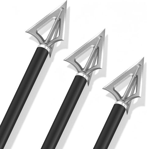 8-pcs Hunting Broadheads 125-Grain and 100-Grain Arrowhead | Suitable for Carbon Arrow and Crossbow Bolts in Saudi Arabia
