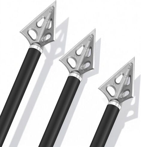 8-pcs Hunting Broadheads 125-Grain and 100-Grain Arrowhead | Suitable for Carbon Arrow and Crossbow Bolts in Saudi Arabia