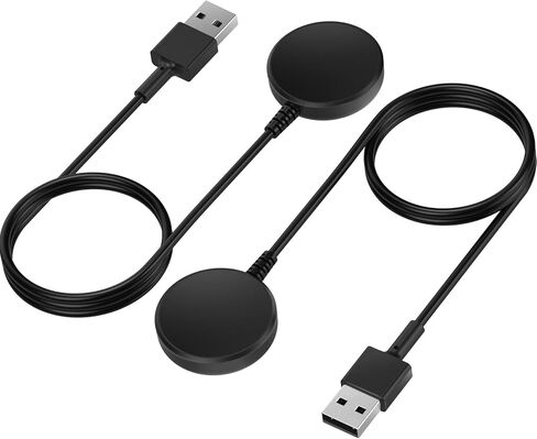 [2-Pack] USB-A Charger Cable for Samsung Galaxy Watch8/7/6/8 Classic/Ultra | Compatible with Samsung Galaxy Watch Ultra/7/6/6 Classic/5/5 Pro/FE, Magnetic Fast Charging Dock in Kuwait