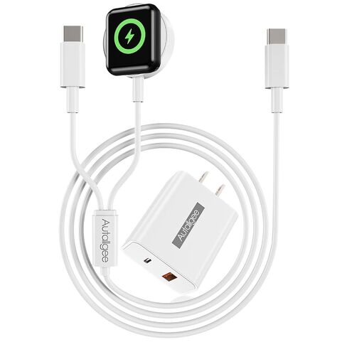 2 in 1 Fast Charging Cable for Apple Watch Charger & iPhone17 16 15 Charger | USB-C iWatch Magnetic Charging Cable with 20W Wall Charger Block for iWatch Ultra/10/9/8/7/6/SE/5/4/3/2, iPhone 17/16/15 in Saudi Arabia