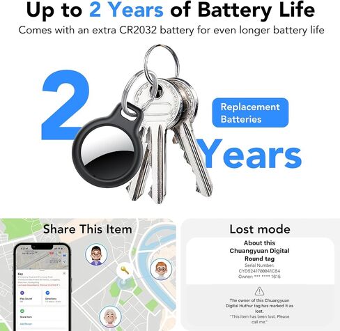 Air Tracker Tags-4 Pack for Apple Find My (iOS Only), Bluetooth Tracker Tags for Keys Wallet Luggage Backpack, Smart Tag for iPhone iPad, 100dB Alerts, 2-Year Battery, IP68 Waterproof, with Holder in Saudi Arabia