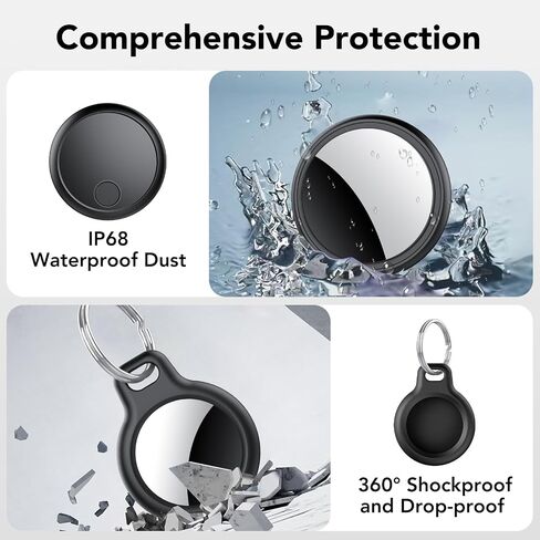 Air Tracker Tags-4 Pack for Apple Find My (iOS Only), Bluetooth Tracker Tags for Keys Wallet Luggage Backpack, Smart Tag for iPhone iPad, 100dB Alerts, 2-Year Battery, IP68 Waterproof, with Holder in Saudi Arabia