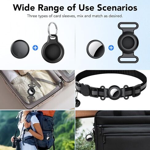 Air Tracker Tags-4 Pack for Apple Find My (iOS Only), Bluetooth Tracker Tags for Keys Wallet Luggage Backpack, Smart Tag for iPhone iPad, 100dB Alerts, 2-Year Battery, IP68 Waterproof, with Holder in Saudi Arabia