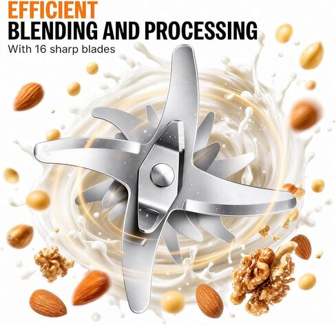 50 oz Nut Milk Maker, 8-in-1 Automatic Soy Milk Maker | 18H Delay Start, Self-Clean & Boil Water, Almond Oat Coconut Milk, Plant-Based Milk, Homemade Milk in Saudi Arabia