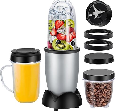 Panana Personal Drink Mixer Blender, Portable Blender for-Smoothies 18 Oz, Shakes, Food Prep, and Frozen Blending, Includes Blending Blade, Drink Lids and Extra 2 Cups in Saudi Arabia