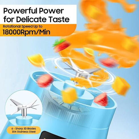 Portable Personal Size Mini Blender - Small Blender Make Smoothies & Shakes in Saudi Arabia