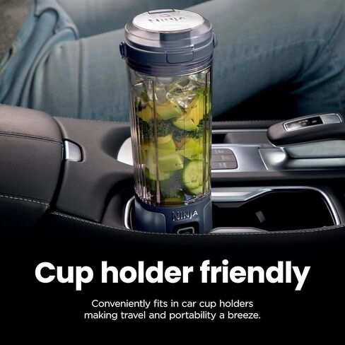 Ninja Blast Portable Blender, Cordless, 18oz. USB-C Rechargeable, Dishwasher Safe Parts, Denim Blue, BC151ND (Renewed) in Saudi Arabia