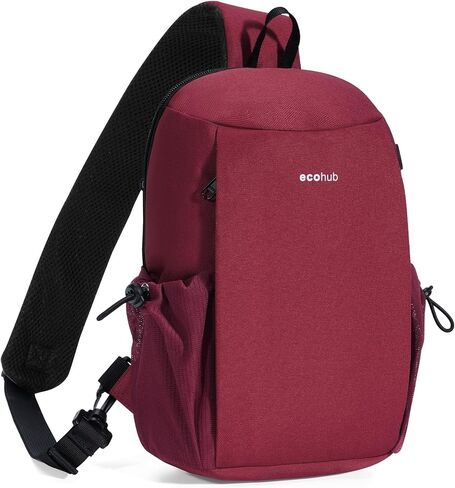 ECOHUB Anti-Theft Crossbody Bag Men Women RFID Blocking Lightweight Sling Backpack Water Resistant for Travel Hiking Outdoor in Saudi Arabia