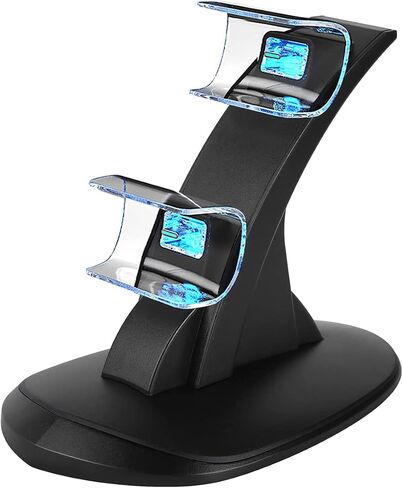 PS5 Controller Charger Station Dual Controller Charging Stand for PlayStation 5, IC Protection, Fast Charging Docking Station with Type-C Charging Cable in Saudi Arabia