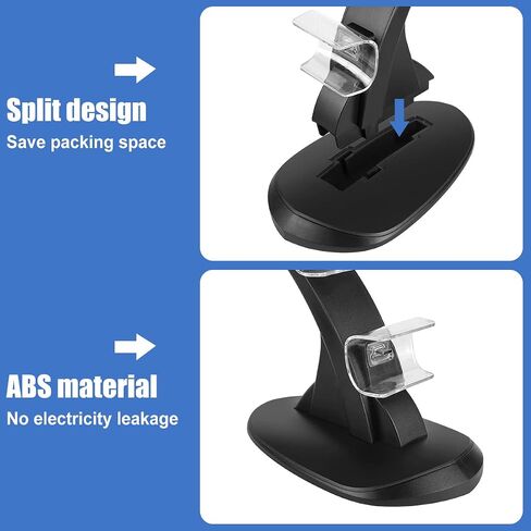 PS5 Controller Charger Station Dual Controller Charging Stand for PlayStation 5, IC Protection, Fast Charging Docking Station with Type-C Charging Cable in Saudi Arabia