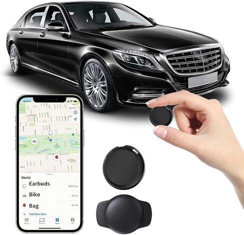 GPS Tracker for Vehicles Find My iOS Only No Monthly Fee Magnetic Case Tags | Mini Vehicle Tracker Works with Apple Find My iOS Only No Subscription No SIM Hidden Car Tracking with Magnetic Case Global in Saudi Arabia