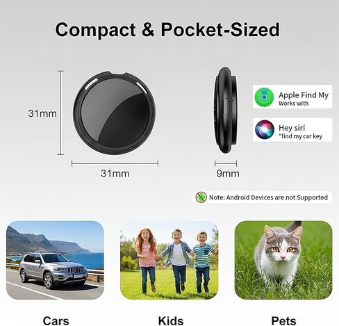 GPS Tracker for Vehicles Find My iOS Only No Monthly Fee Magnetic Case Tags | Mini Vehicle Tracker Works with Apple Find My iOS Only No Subscription No SIM Hidden Car Tracking with Magnetic Case Global in Saudi Arabia
