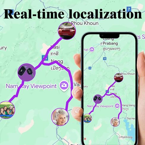 GPS Tracker for Vehiclotective Silicone Case, 1-Year Battery Life, Location History & Sharing in Saudi Arabia