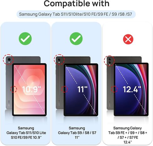 واقي شاشة Gerutek مكون من قطعتين لجهاز Samsung Galaxy Tab S11/S10 Lite/S10 FE in Kuwait