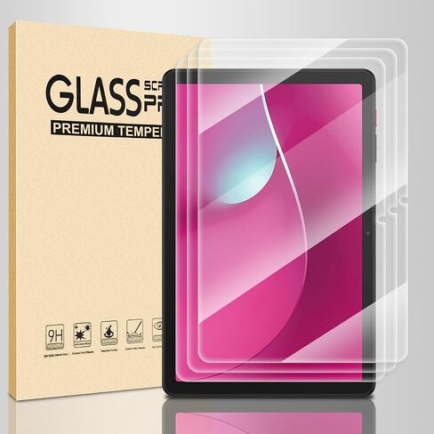 3 Pack Screen Protector for T-Mobile REVVL Tab 2 10.1 Inch, Tempered Glass For REVVL Tab 2 5G，High Definition 9H Hardness Easy Installation Anti-Scratch in Kuwait