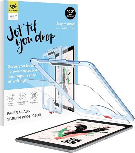 Paperfeel Glass Screen Protector for iPad Pro 12.9 (2022-2018) | EZ Kit Inatallation Frame, Auto-Alignment, Matte Surface, Tempered Glass, Crafted for Natural Writing, Anti-Glare in Kuwait