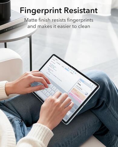 ESR 2 Pack Paper-Feel Screen Protector for iPad Air 11 Inch M4/M3/M2 | 9H Matte Writing Tempered Glass with Ultra Fit Tray, Write and Draw Like on Paper, Anti-Glare, Bubble-Free in Saudi Arabia