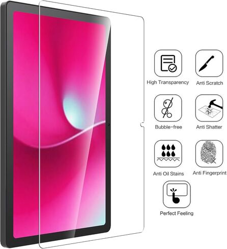واقي شاشة WD&CD مكون من قطعتين متوافق مع T-Mobile REVVL Tab 2 10.1 بوصة 2025 | زجاج مقسى صديق للحافظة 【مضاد للخدش 】 【مضاد للفقاعات 】 【عالية الوضوح】 in Kuwait
