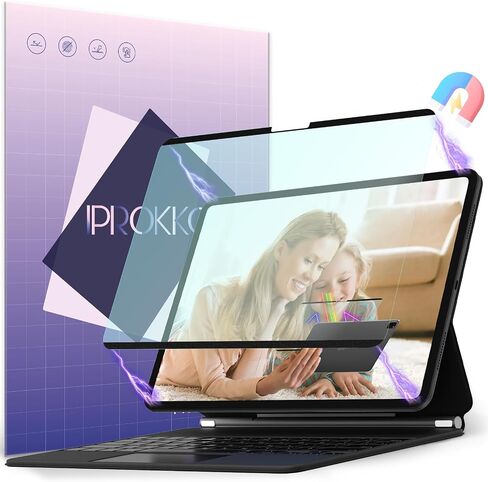 IPROKKO Magnetic Blue Light Screen Protector for iPad A16 11/10th 11/10.9" | Anti Glare & Fingerprint, Matte Cover Paperfeel PET Film, Bubble Free, Eye Protection, Compatible With 2022-2025 Generation in Saudi Arabia