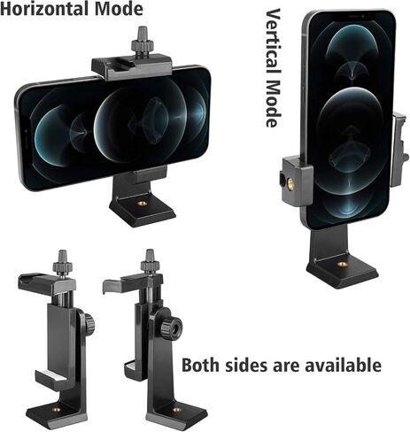 Vlogging Holder, Cell Phone Camera Handle Grip Stabilizer, Ergonomic Phone Video Stabilizer, Handheld Selfie Stick Smartphone Holder with Cold Shoe Mount for Mic/Flash Light, Wrist Strap in Saudi Arabia