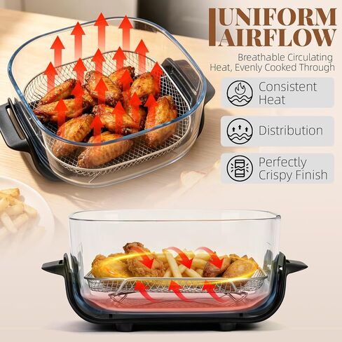 2 Pack Stainless Steel Air Fryer Rack for Ninja Crispi Air Fryer FN101 | Reusable Crisper Rack, Includes 2 Pcs Cleaning Brush, Even Heating for Crispy Food, Heat Resistant, Rust-Proof Structure in Saudi Arabia