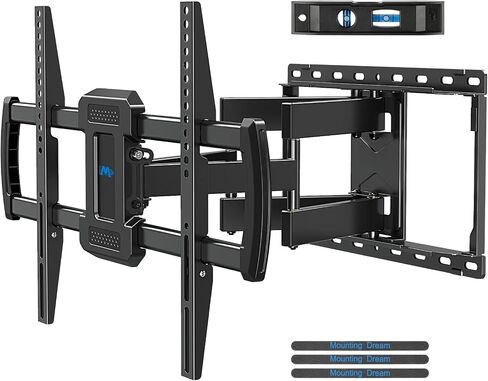 Mounting Dream TV Wall Mount UL Listed for 42-84 Inch Flat Screen TV | Full Motion Mount Bracket Swivel Articulating Arms, Max VESA 600x400mm and 100 LBS, Fits 16" Stud, US-Based Customer Service in Kuwait