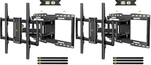 USX MOUNT UL Listed TV Wall Mount for 42"-84" TVs up to 110lbs and 8"-24" Wood Studs, TV Mount with Tilt, Swivel & Extension, Wall Mounts Bracket with Dual Articulating Arms, Max VESA 600x400mm in Kuwait